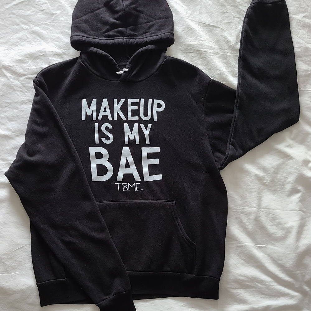 Hoodie "makeup is my bae"